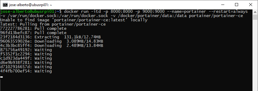 portainer raspberry pi 22