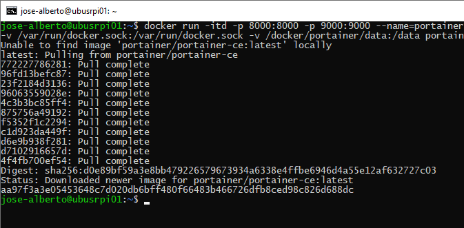 portainer raspberry pi 23